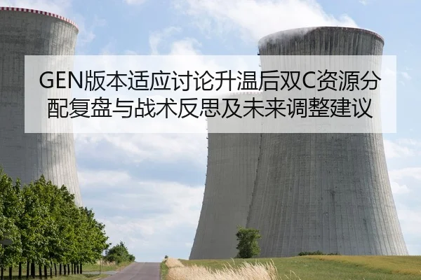 GEN版本适应讨论升温后双C资源分配复盘与战术反思及未来调整建议